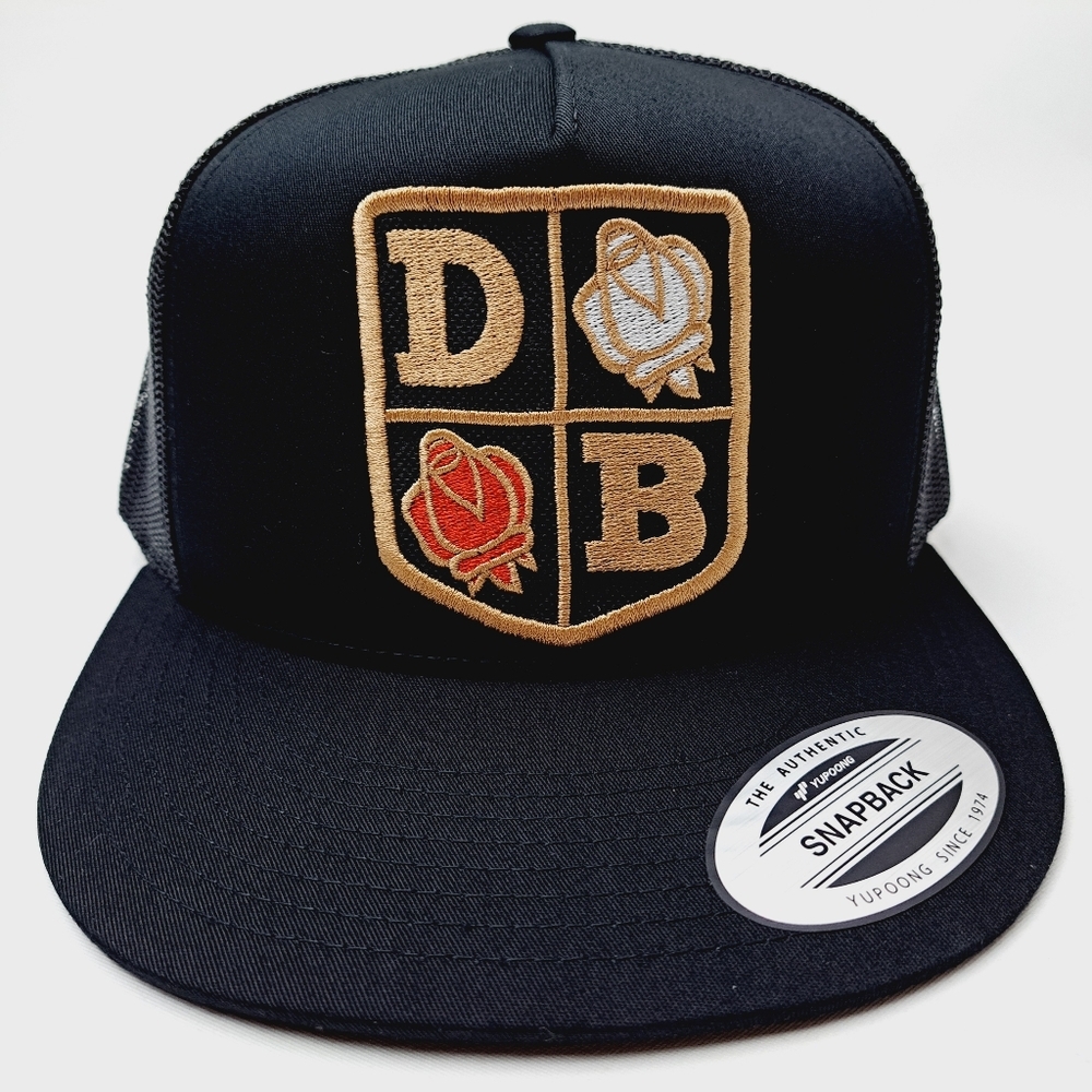 David Brown Tractor Embroidered Patch Flat Bill Trucker Mesh Snapback Cap Hat B…
